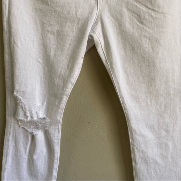 NWT FRAME Le Pixie Beau White Distressed Jeans - Picture 7 of 7